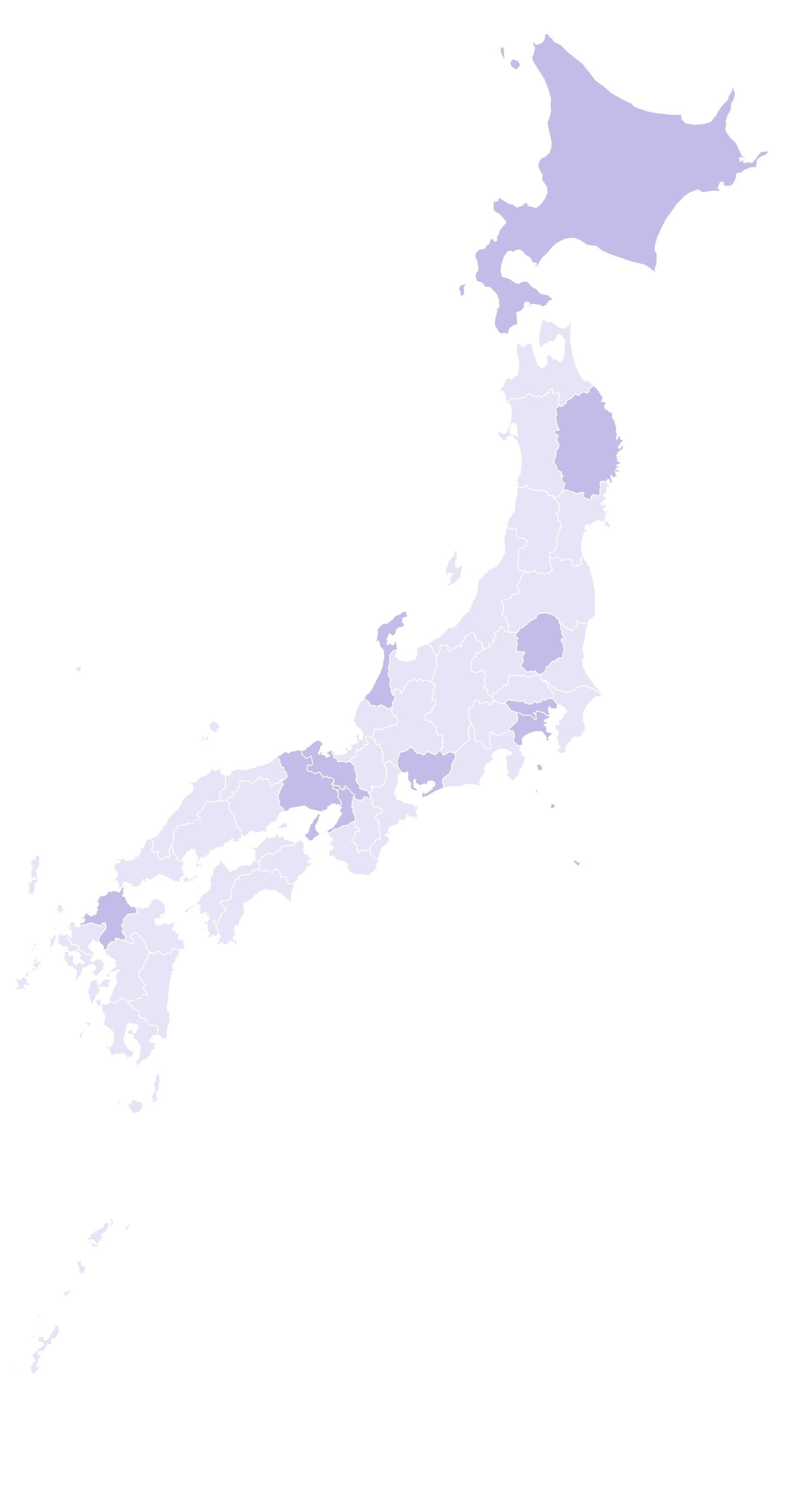 日本地図の画像